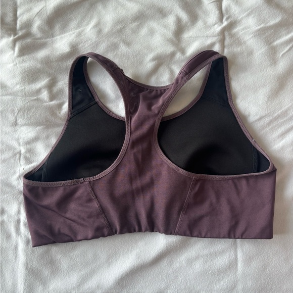 Nike Dri-Fit sports bra. Plum colored, size large. - Picture 2 of 2